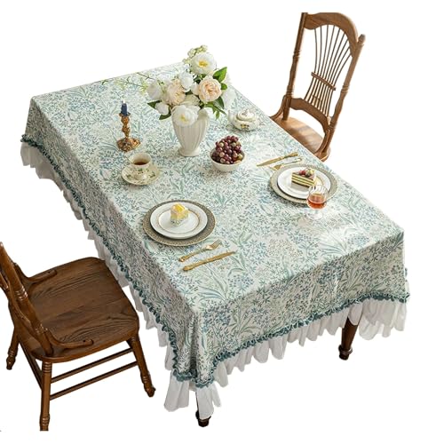 adcs Französische Tischdecke, Leichte Luxus-Spitzentischdecke, Stoff, Couchtischbezug, Retro-Tischdecke for Esstisch, Thanksgiving Und Weihnachten(120 * 120cm) von adcs