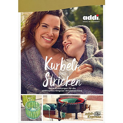 Buch "Kurbeln statt Stricken" von addi