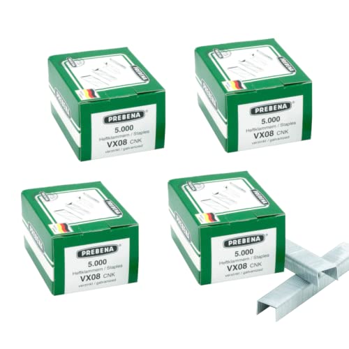 PREBENA® Heftklammer Type VX08CNK - SPARPAKET 4 Schachteln für 3 von adunox