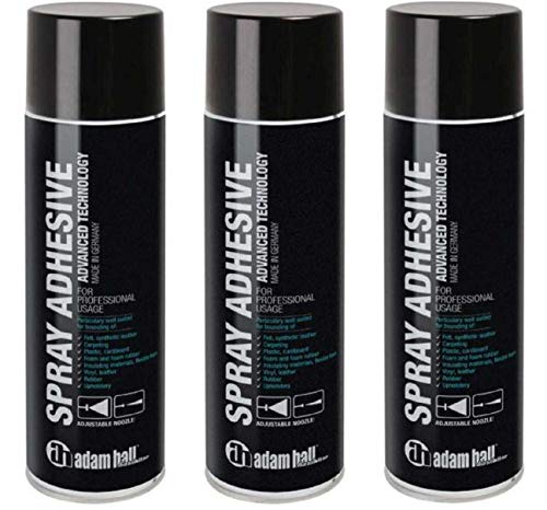 3 Dosen Adam Hall Hardware 01360 - Sprühkleber 500 ml je Dose (3 Dosen) von ah Hardware