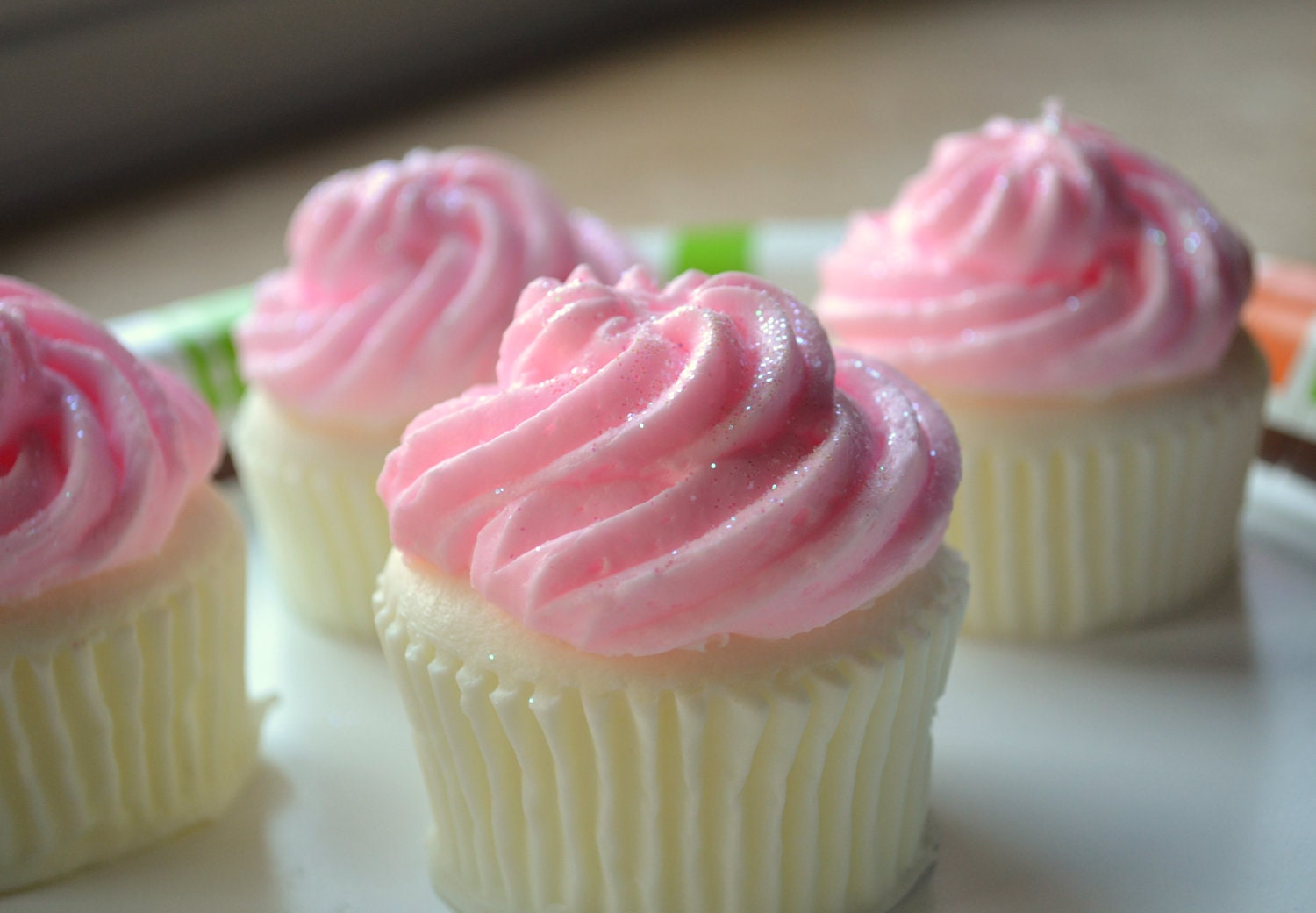 Cupcake Seife - Hübsche Rosa Schimmert Valentinstag von ajsweetsoap