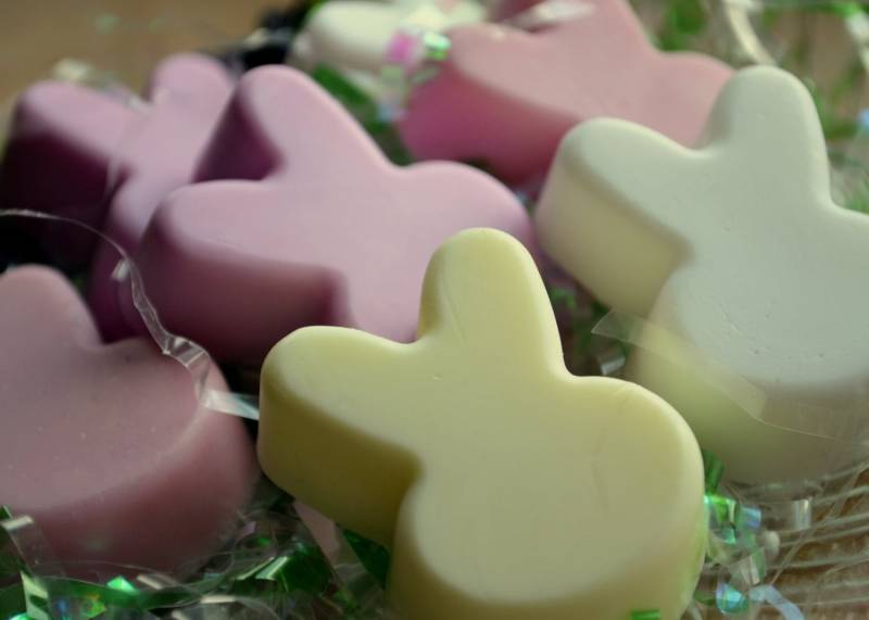 Frühlingsseife Für Kinder - Hasen-Gästeseife Hasenseife Osterseife Frühling Babypartybevorzugung Lustige Seife von ajsweetsoap