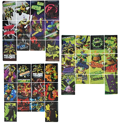 36 tlg. Set Sticker/Aufkleber - Teenage Mutant Hero Ninja Turtles - selbstklebend - für Jungen Stickerset Kinder - z.B. für Stickeralbum/Turtle Kämpfer Le.. von alles-meine.de GmbH
