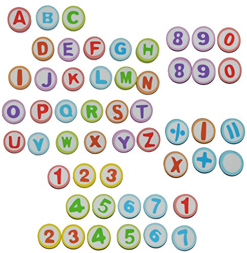 52 TLG. Set: Radiergummi - Zahlen + Buchstaben ABC Alphabet - Radierer - Schulanfang für Kinder/auch als Lesespiel - Schule Lernen schreiben Schultüte von alles-meine.de GmbH