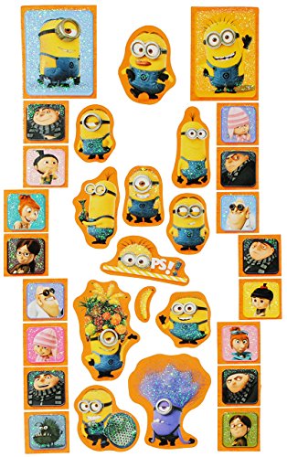 alles-meine.de GmbH 90 TLG. Set Glitzer Aufkleber/Sticker - Minions Ich einfach unverbesserlich - selbstklebend - für Jungen & Mädchen/Erwachsene - Stickerset Kinder - .. von alles-meine.de GmbH