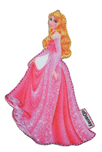 alles-meine.de GmbH Bügelbild - Prinzessin - Aurora/Dornröschen - 6,8 cm * 10 cm - Princess - Aufnäher Applikation - gewebter Flicken - Prinzessinnen/Märchenprinzessin - .. von alles-meine.de GmbH