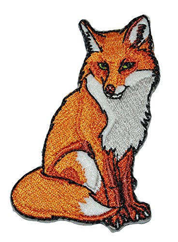 Bügelbild - Fuchs - 5 cm * 7,5 cm - Aufnäher Applikation - Flicken gestickt - Füchse Waldtier orange Waldtiere Reinecke Tier Tiere Rotfuchs von alles-meine.de GmbH