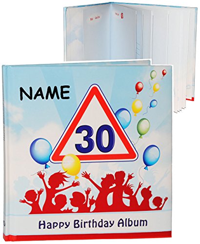 Geburtstag - " 30 Jahre - Happy Birthday " - incl. Name - Erinnerungsalbum/Fotoalbum - Gebunden zum Einkleben & Eintragen - Album & Erinnerungsbuch - Fotobu.. von alles-meine.de GmbH