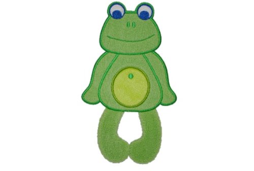 XL - Frosch mit Wackelbeinen 11,5 cm * 20 cm Bügelbild Aufnäher Applikation von Belldessa