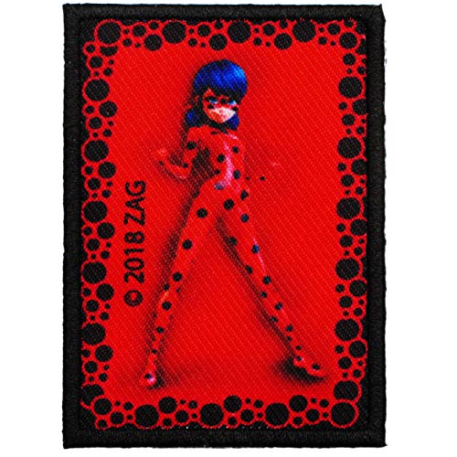 alles-meine.de GmbH 2 Stück Bügelbilder - Miracul. - Geschichten von Ladybug und Cat Noir - 7,3 cm * 5 cm - Aufnäher/Applikation/Aufbügler - gestickter Flicken - Bügelflick.. von alles-meine.de GmbH