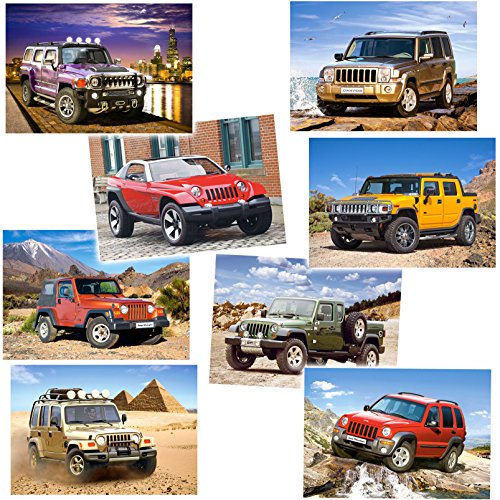 alles-meine.de GmbH 2 Stück Mini Puzzle/Minipuzzle - 54 Teile - Autos/Geländewagen/SUV - inkl. Name - für Kinder & Erwachsene - Kinderpuzzle - Minipuzzles Mitbringsel.. von alles-meine.de GmbH