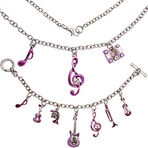 alles-meine.de GmbH 2 TLG. Set: Kinderschmuck Verschiedene Motive frei wählbar Kinder - Kette + Bettelarmband Musik Instrumente/Noten - Notenschlüssel - Gitarre Violine /.. von alles-meine.de GmbH