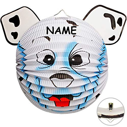 alles-meine.de GmbH 3D Effekt Laterne/Lampion - Hund - Eisbär - Bär - inkl. Name - aus Papier - für Kinder - Papierlaterne - Lampe - Laternen Lampions - Kerzen Kerze - Figur .. von alles-meine.de GmbH