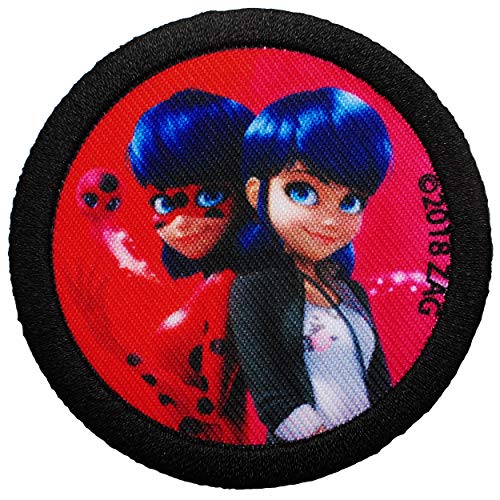 alles-meine.de GmbH 4 Stück Bügelbilder - Miracul. - Geschichten von Ladybug und Cat Noir - 6,7 cm * 6,7 cm - Aufnäher/Applikation/Aufbügler - gestickter Flicken - Bügelfli.. von alles-meine.de GmbH