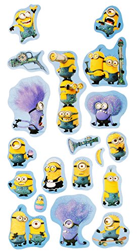 alles-meine.de GmbH 57 TLG. Set Glitzer Aufkleber/Sticker - Minions Ich einfach unverbesserlich - selbstklebend - für Mädchen & Jungen/Erwachsene - Stickerset Kinder - .. von alles-meine.de GmbH