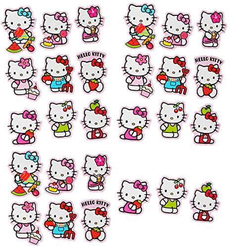 alles-meine.de GmbH 81 TLG. Set Aufkleber/Sticker - Hello Kitty - selbstklebend - für Mädchen - Katzen/Kätzchen Stickerset Kinder - z.B. für Stickeralbum/Figuren - Ha.. von alles-meine.de GmbH