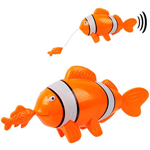 alles-meine.de GmbH Aufziehtier/Badewannenspielzeug - Fisch mit Baby - zum Aufziehen - schwimmt selbst im Wasser - Schwimmtier/aufziehen - für Badewanne/Badespielzeug - was.. von alles-meine.de GmbH