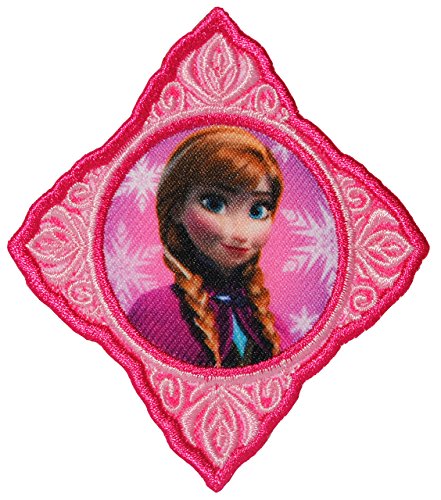 alles-meine.de GmbH Bügelbild - Frozen - die Eiskönigin/Anna PINK - 7,5 cm * 8,4 cm - Aufnäher Applikation - gestickter Flicken - völlig unverfroren Prinzessin ELSA Arendel.. von alles-meine.de GmbH