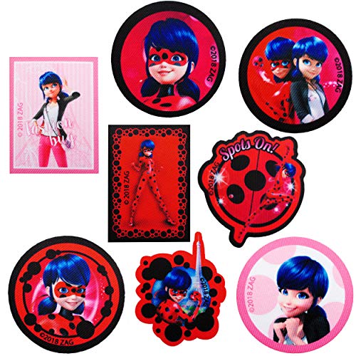 alles-meine.de GmbH Bügelbild - Miracul. - Geschichten von Ladybug und Cat Noir - 6,8 cm * 6,8 cm - Aufnäher/Applikation/Aufbügler - gewebter Flicken - Bügelflicken/Hosenfl.. von alles-meine.de GmbH