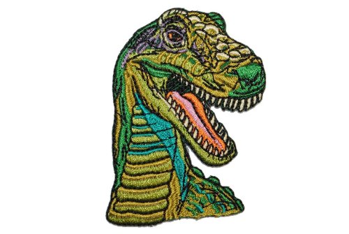 alles-meine.de GmbH Dinosaurier Rex 5,5 cm * 7 cm Bügelbild Aufnäher Applikation Patch Dino Saurier grün Junge Jungen von alles-meine.de GmbH