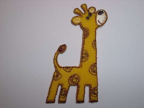 alles-meine.de GmbH Giraffe 4,3 cm * 6,2 cm Bügelbild Tier Zoo Giraffen Tiere Aufnäher Applikation Aufbügler von alles-meine.de GmbH