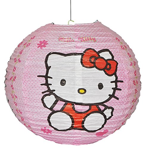 alles-meine.de GmbH Papier Laterne/Lampenschirm - Helllo Kitty - für Kinder - Papierlaterne Laternen/Lampion Lampions - Kinderlaterne - Katze Kinderzimmer für Mädchen - von alles-meine.de GmbH