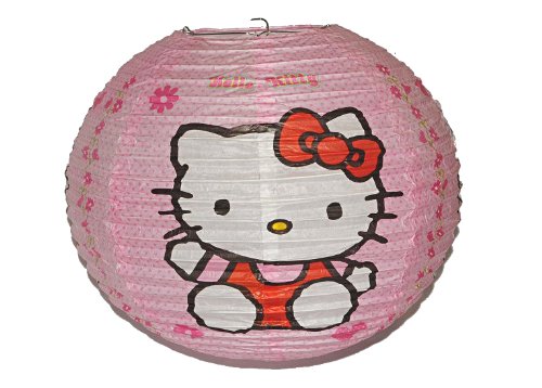 alles-meine.de GmbH Papier Laterne/Lampenschirm Hello Kitty - Katze für Kinder Papierlaterne Laternen Lampion Lampions von alles-meine.de GmbH