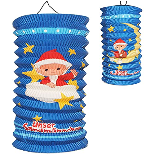 alles-meine.de GmbH Papier Laterne/Lampion - LANG - Unser Sandmännchen - für Kinder Papierlaterne - Laternen Lampions - Figuren - für Laternenumzug - Mädchen Jungen - Sandmann von alles-meine.de GmbH