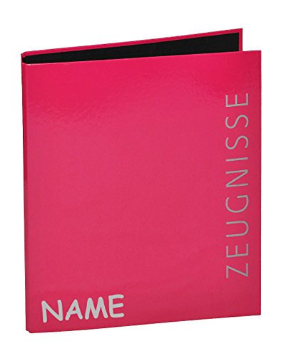 alles-meine.de GmbH Ringbuch/Sammelordner Zeugnisse incl. Namen - PINK A4 für Dokumente/Zeugnis/Zeugnisheft/Dokumentenmappe/Zeugnismappe/Zeugnisordner - Ordner Ri.. von alles-meine.de GmbH