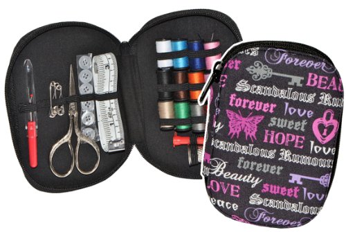 alles-meine.de GmbH gefülltes Näh-Etui Motiv - Love Forever Peace lila schwarz - Nähen Handarbeit Reiseset Nähset Nähetui für die Reise Komplett alles-meine.de GmbH gefülltes Näh-Etui Motiv - Love Forever Peace lila schwarz - Nähen Handarbeit Reiseset Nähset Nähetui für die Reise Komplett von alles-meine.de GmbH