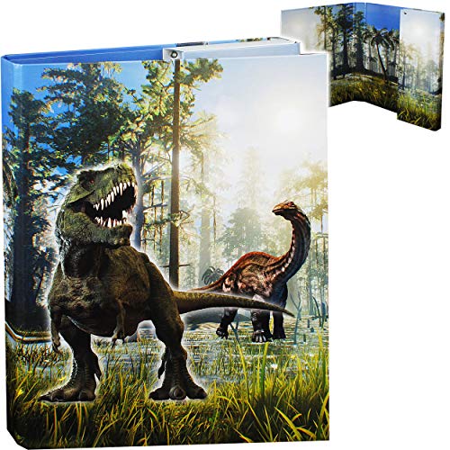 alles-meine.de GmbH großer A4 - Heftordner/Heftbox/Sammelordner - Dinosaurier - Dino T-Rex - Aktenordner - für Hefte - Zeichnungen - Dokumente - Sammelmappe / 5,5 cm breit - .. von alles-meine.de GmbH