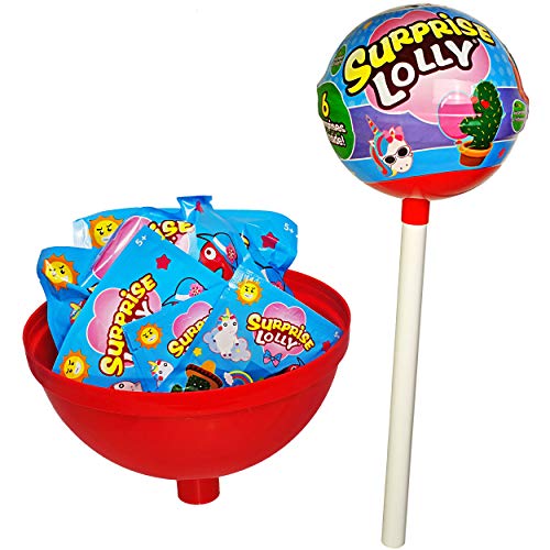 alles-meine.de GmbH großer Lolli - mit Überraschungstüten + Wundertüten - 60 cm - Geschenkset/Überraschungspaket - Lolly Bonbon Mädchen & Jungen - Überraschungsbox - Einhorn Ti.. von alles-meine.de GmbH