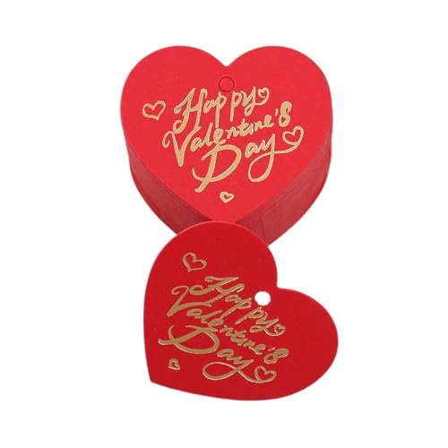1 Beutel elegantes Herz-Design, Valentinstags-Etikett mit goldfarbenem Buchstaben, geeignet für romantische Anlässe und 1 Beutel elegantes Herz-Design, Valentinstags-Etikett mit goldfarbenem Buchstaben, geeignet für romantische Anlässe und von alloneslife