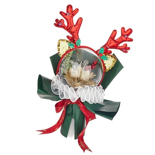 Weihnachtshandstrauß, transparent, transparent, Ballon-Blumenstrauß, Feste, Zubehör, Urlaubsdekoration, Partyzubehör von alloneslife