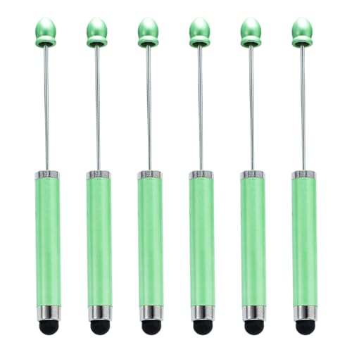 alloneslife 6 x 2-in-1-Kugelschreiber mit Deckel, Business-Signierstift, schnell trocknend, reibungsloses Schreiben für Büro, Schule (Candy Green) von alloneslife