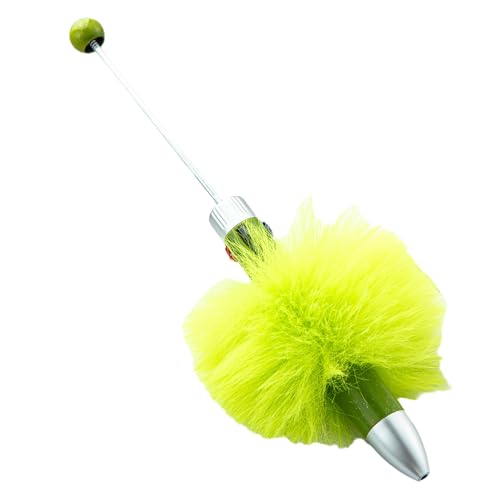 alloneslife Beadable Pen Bead Kugelschreiber, Anhänger Perlenstift Schäfte Tinten Tintenroller Kinder Studenten Büro Schulbedarf (Matcha Green) von alloneslife