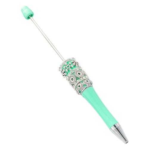 alloneslife Kreativer Perlen-Kugelschreiber, 1,0 mm, Schreibwaren-Stift, glattes Schreiben, Perlenstift, Schulbedarf (Candy Mint Green) von alloneslife