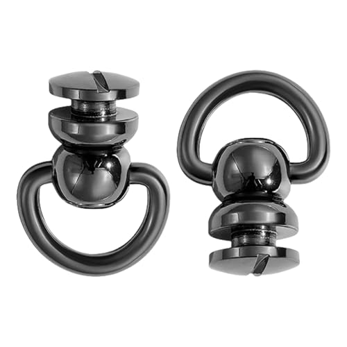 alloneslife Metallnieten, D-Ringe, Nieten, Ersatz für Ledertaschen, Gürtel, Halsbänder, Basteln, 2 Stück alloneslife Metallnieten, D-Ringe, Nieten, Ersatz für Ledertaschen, Gürtel, Halsbänder, Basteln, 2 Stück von alloneslife