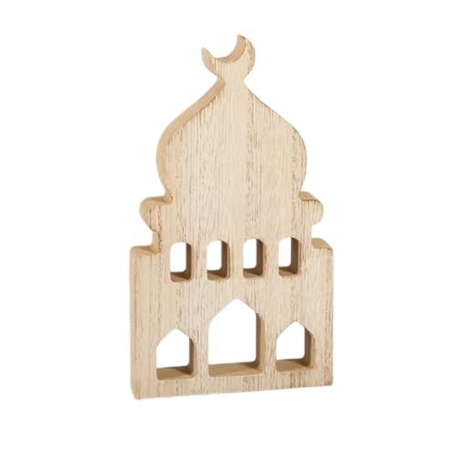 alloneslife Ramadans Festival Supply Ornament Schöne Islamische Moschee aus Holz für Moschee Dekor von alloneslife