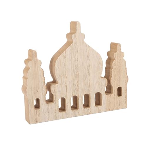 alloneslife Ramadans Festival Supply Ornament Schöne Islamische Moschee aus Holz für Moschee Dekor von alloneslife