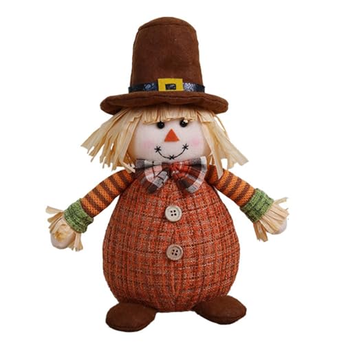 alloneslife Strawman Puppen Skandinavische Zwergpuppen für Thanksgiving Day Haus Baumschmuck Ernte Festival Party Supplies von alloneslife