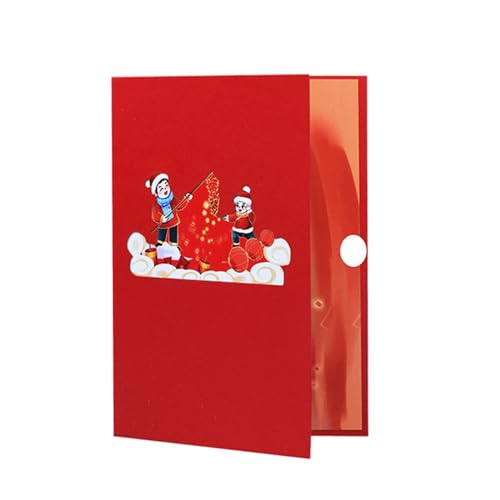 1 Set Festliche 3D-Drachen-Jahres-Segen-Karte mit Umschlag, kreative Feiertags-Weihnachtsgeschenk-Dekoration, Willkommensgeschenk 2023 von amangul