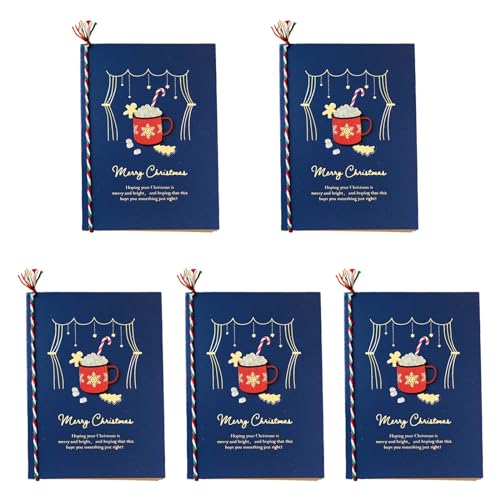 5 Stück Weihnachtsgrußkarten Party Einladungen Postkarte Geschenk für Zuhause Urlaub Segen Karte 3D Cartoon Weihnachtskarten von amangul