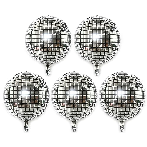 5 schöne Tanzballons aus Aluminiumfolie für Party-Dekoration, schafft Festivalatmosphäre mit reflektierendem Aluminiumfolienballon von amangul