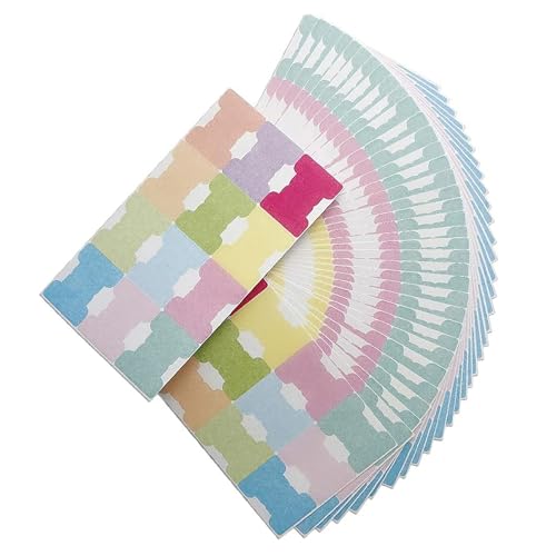 Farbige Etiketten, selbstklebende Etiketten, 120 Stück, beschreibbare Etiketten, Seitenmarker, Haftnotizen für Notizbuch, Planer Farbige Etiketten, selbstklebende Etiketten, 120 Stück, beschreibbare Etiketten, Seitenmarker, Haftnotizen für Notizbuch, Planer von amangul