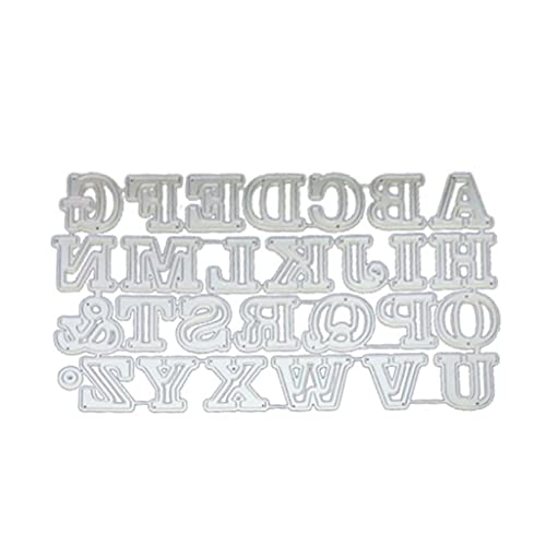 Großbuchstaben Stanzform mit 26 Buchstaben, dekorative Alphabete, zum Ausschneiden von Fotoalben, Dekoration von amangul