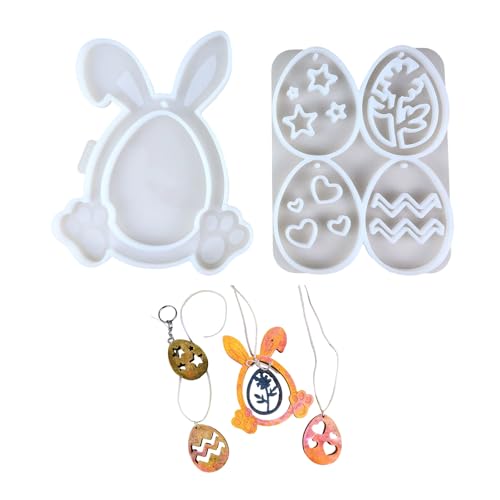 amangul 2 Stück Schmuck-Epoxidharz-Silikon-Eierformen für Ohrringe, Halsketten, Anhänger, Harzgussformen zum Basteln amangul 2 Stück Schmuck-Epoxidharz-Silikon-Eierformen für Ohrringe, Halsketten, Anhänger, Harzgussformen zum Basteln von amangul