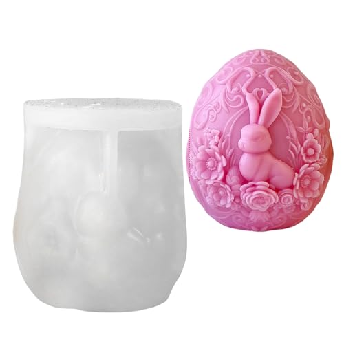 amangul Flexible Oster-Hasen-Eier-Silikonform für Duftkerzen und für Heimdekoration und Geschenke amangul Flexible Oster-Hasen-Eier-Silikonform für Duftkerzen und für Heimdekoration und Geschenke von amangul