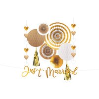 amscan® Partydeko-Set gold Hochzeit von amscan®