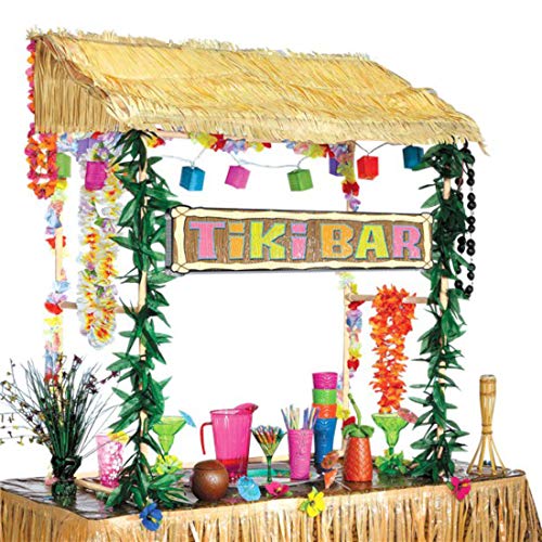 (CC - Check parts) (PKT20) Table Top Tiki Bar Hut (52in x 53in x 23in) von amscan